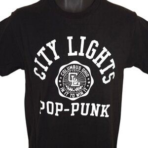 City Lights T Shirt Mens Size Small Black Pop Punk Band Columbus Ohio